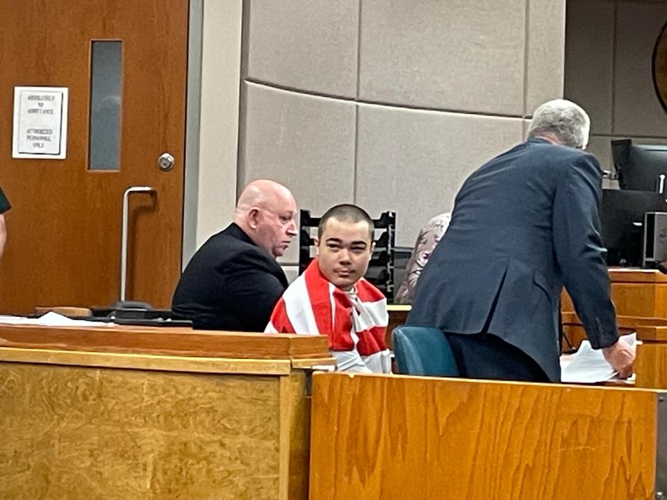 Joshua Vining at his April 29 sentencing hearing.