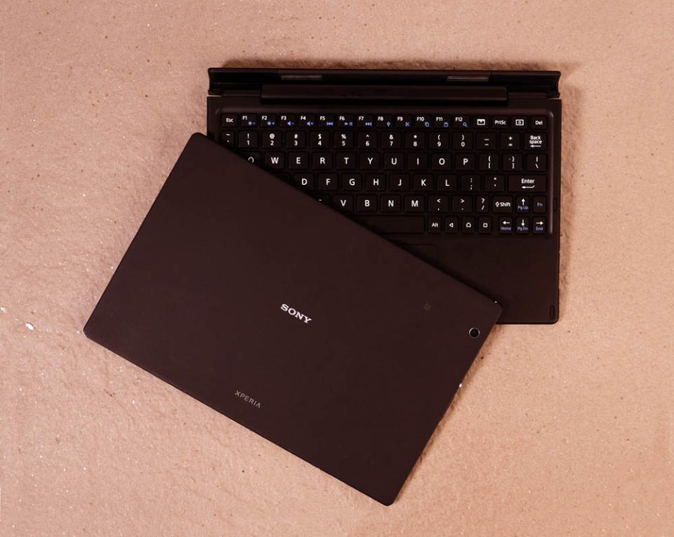 A docking Bluetooth keyboard designed specifically for the Z4 Tablet turns it into a 10-inch Android laptop.