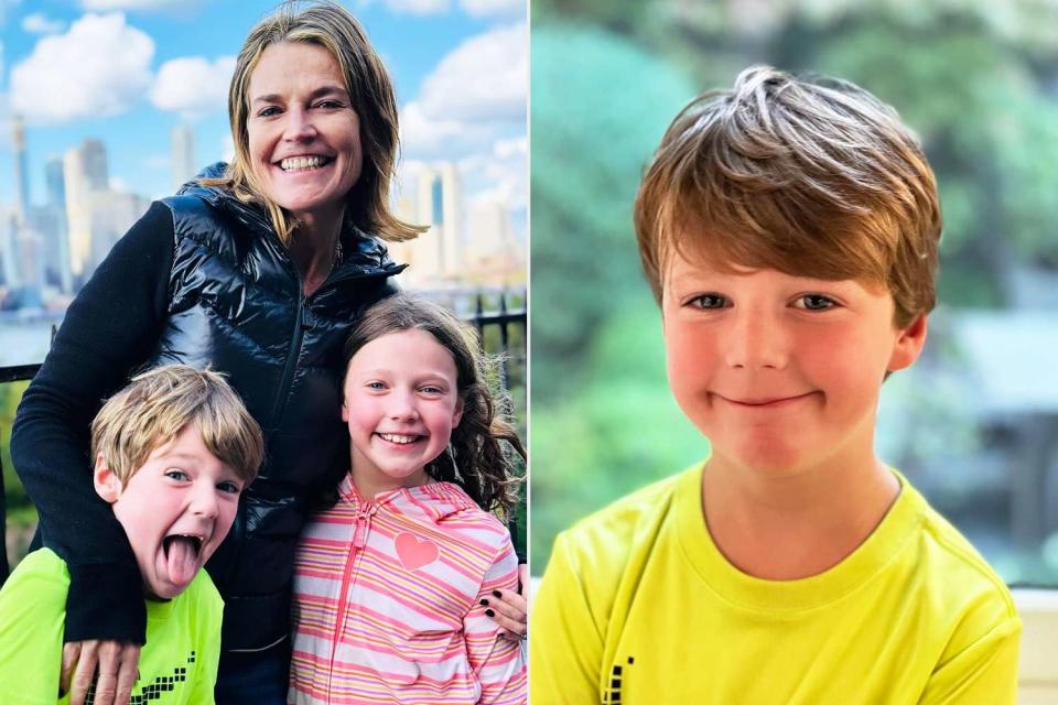 <p>Savannah Guthrie/Instagram</p> Savannah Guthrie, son Charley and daughter Vale