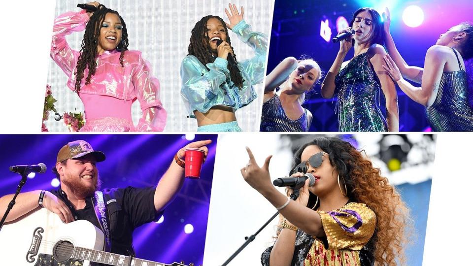 From Bebe Rexha to Dua Lipa, Greta Van Fleet to H.E.R., listen to all the burgeoning artists competing for the golden gramophone.