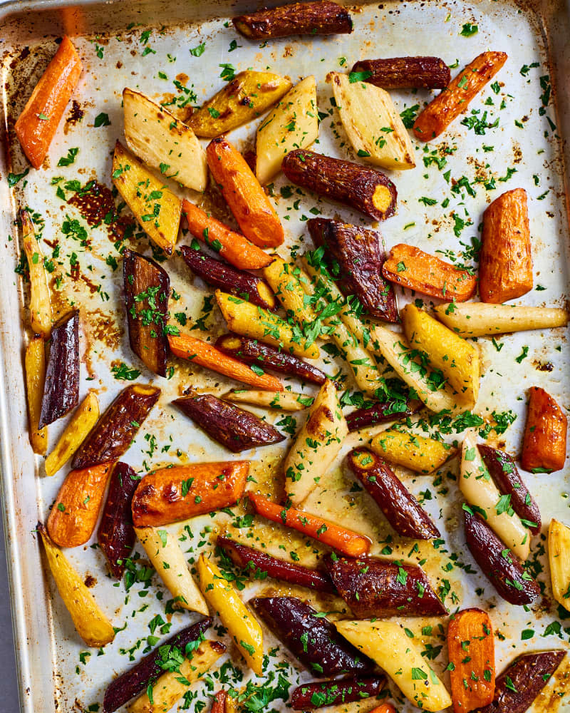 Honey-Garlic Butter Roasted Carrots