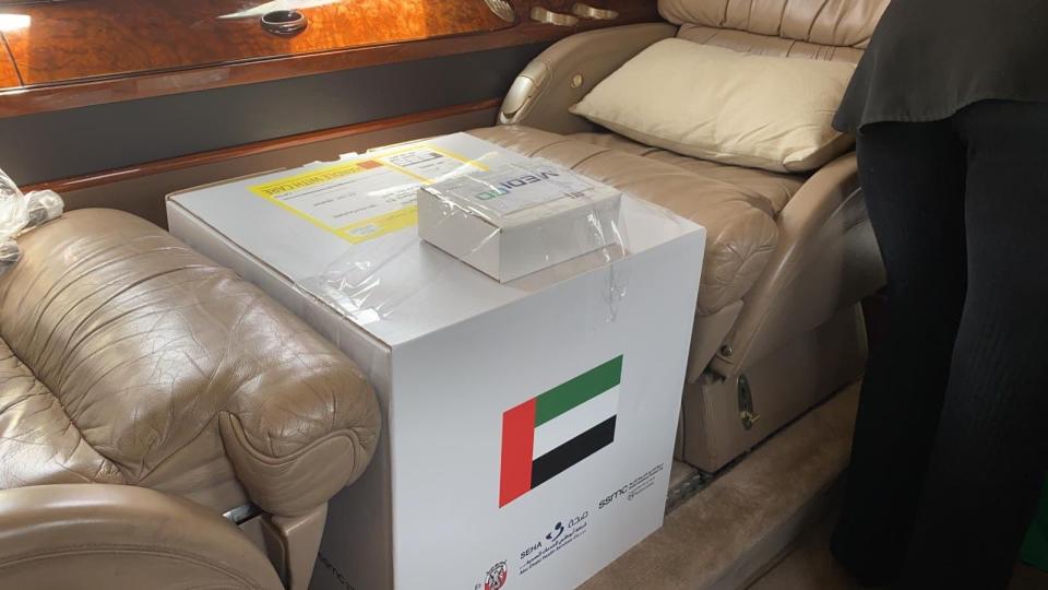 The kidney belonging to a healthy resident of the United Arab Emirates sits in a box between seats on a private jet destined for Israel.