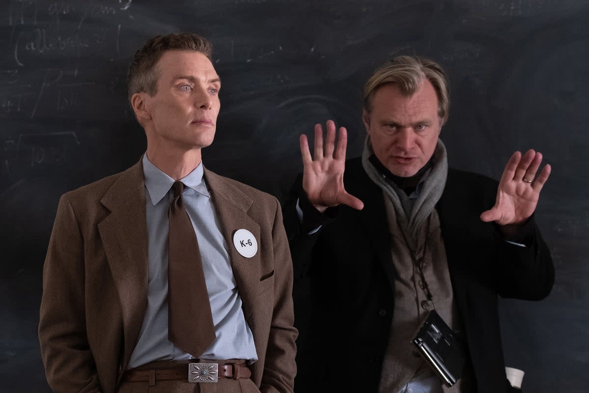 Bombs away: Cillian Murphy and Christopher Nolan on the ‘Oppenheimer’ set (Melinda Sue Gordon)