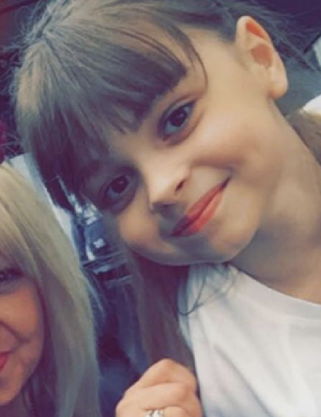 Saffie Roussos died after being held in Paul Reid's arms in the aftermath of the Manchester Arena bombing. Photo: Supplied.