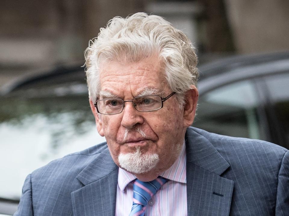 Rolf Harris arriving at court in 2017 (Getty Images)