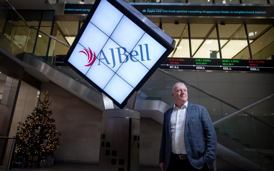 Andy Bell in the lobby of the London Stock Exchange, 2019