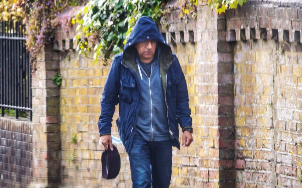 Commission Fea0100274 Assigned Daily Telegraph Section: DT News Pic Shows Martin Bashir leaving home in Winchester to go to a car before being picked . BBC report into his Diana Panorama interview due on Thursday this week. Thanks. Contacts: - Paul Grover/The Telegraph