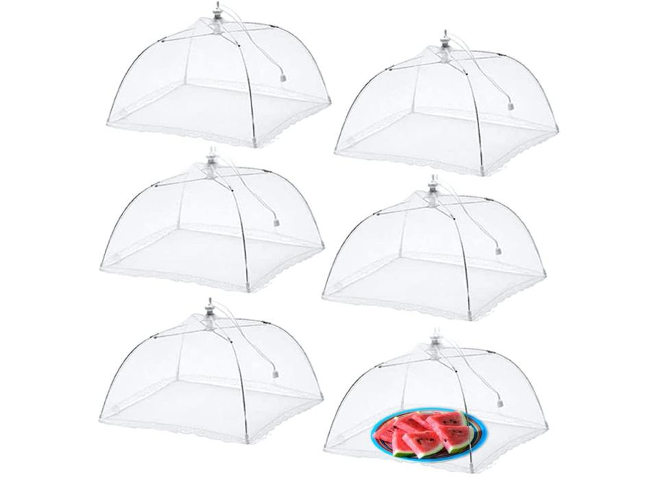 This set of six food covers can make outdoor eating less stressful. (Source: Amazon)