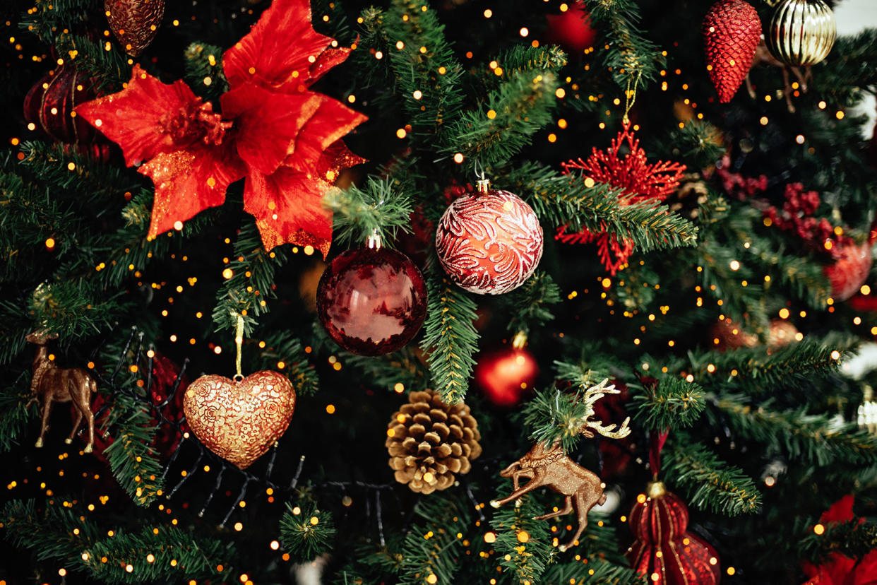 Closeup of Decorated Christmas tree Getty Images/Nata Serenko