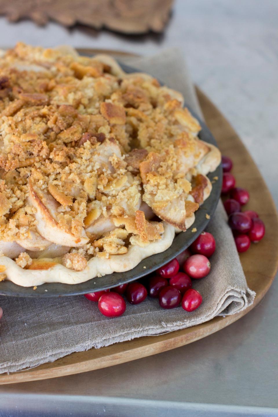 
Combine cheddar and apples for this pie.
