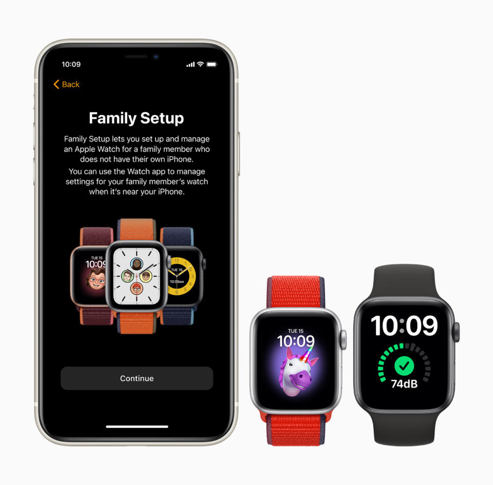 Family Setup in watchOS 7 brings Apple Watch features to family members who do not have an iPhone. (PHOTO: Apple)