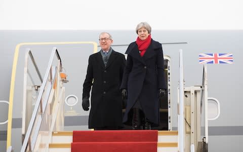 Theresa and Philip May - Credit: Chris Ratcliffe/Bloomberg