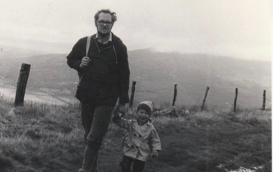 Abigail with her father