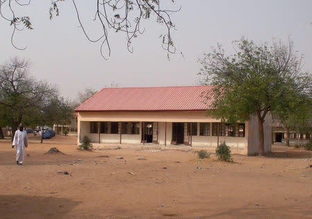 A view shows the school in Dapchi in the northeastern state of Yobe, where dozens of school girls went missing after an attack on the village by Boko Haram, Nigeria February 22, 2018. REUTERS/Ola Lanre