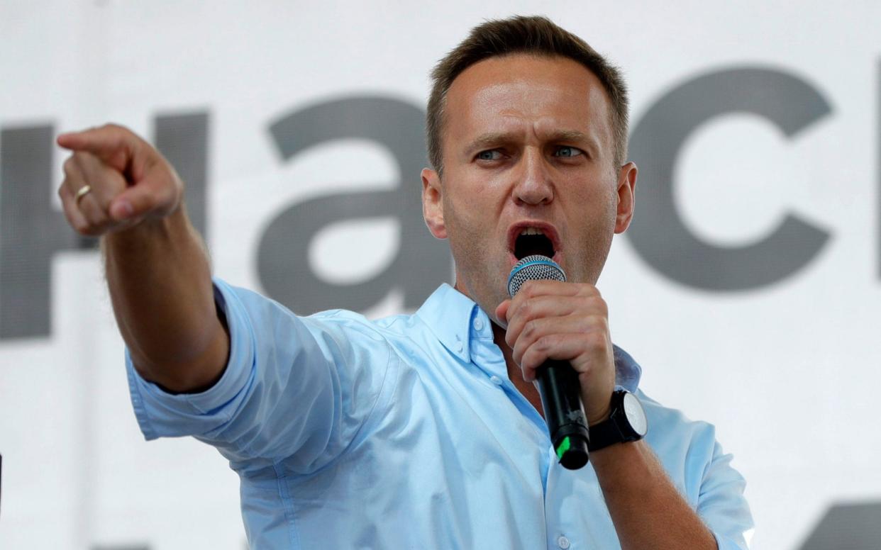 Russian opposition activist Alexei Navalny - Pavel Golovkin/AP 