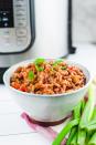 <p>Say hello to your new go-to vegan dinner.</p><p>Get the recipe from <a href="https://cozypeachkitchen.com/instant-pot-red-beans-and-rice-vegan/" rel="nofollow noopener" target="_blank" data-ylk="slk:Cozy Peach Kitchen;elm:context_link;itc:0;sec:content-canvas" class="link ">Cozy Peach Kitchen</a>.</p>