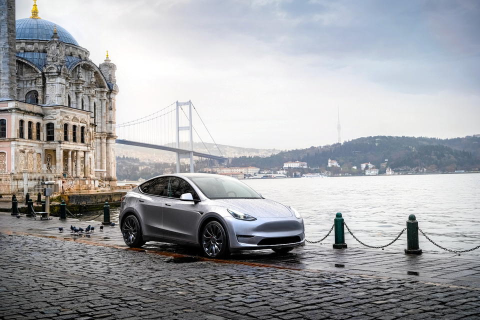 La Tesla Model Y s'est imposée comme la voiture électrique la plus vendue en Europe en 2023.  - Credit:Tesla
