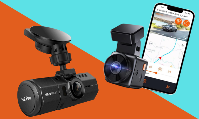 Shop Vantrue Front & Interior N2S Dual Lens 4K Dash Cam