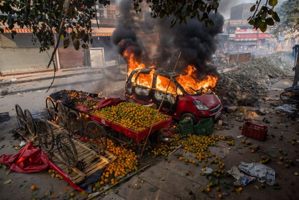 CAA protests Delhi Modi Trump