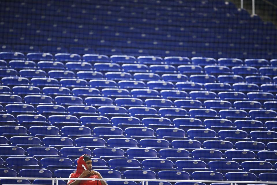 The Marlins didn’t bring a lot of fans to the ballpark in 2018. (AP Photo)