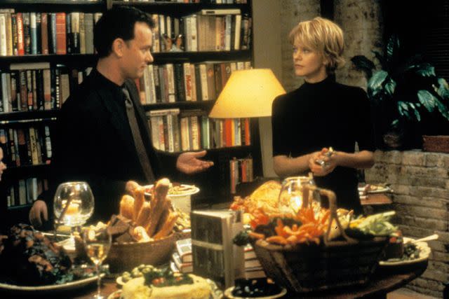 <p>Moviestore/Shutterstock</p> Tom Hanks and Meg Ryan in <i>You've Got Mail</i>, 1998