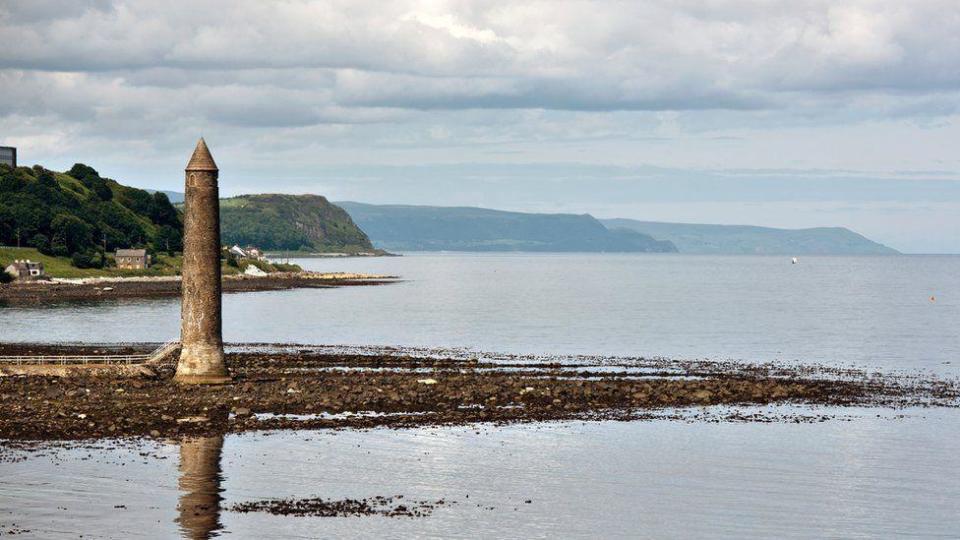 A view of Larne Lough on a cloudy day 