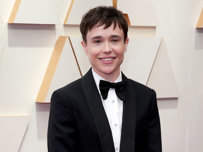 Elliot Page at the 2022 Oscars.