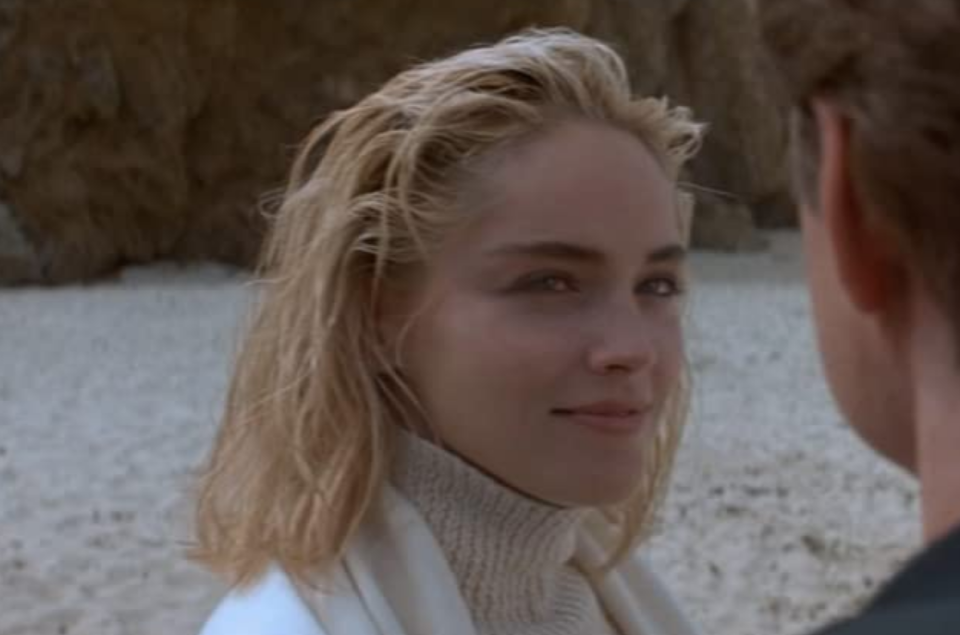 1992: Sharon Stone's Slicked-Back Hair in 'Basic Instinct'