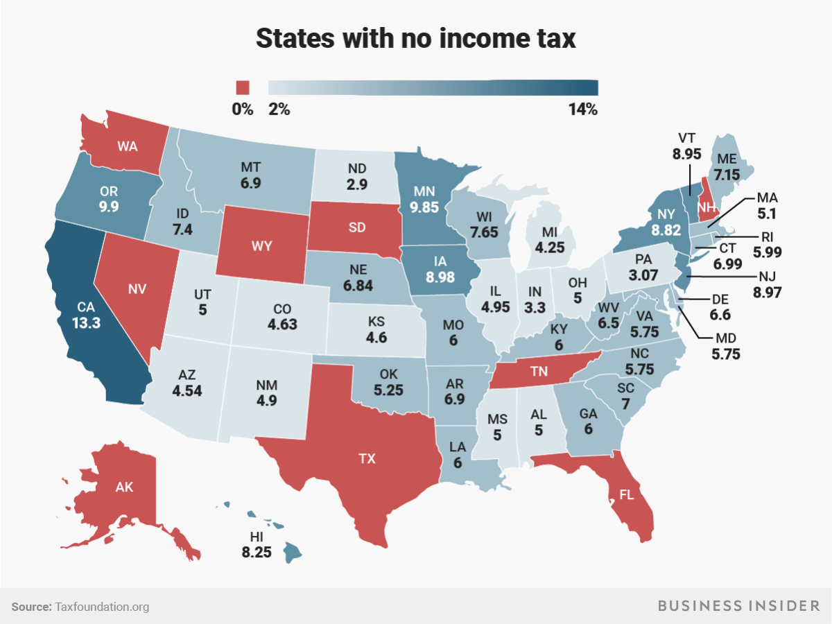 9 States With No Income Tax - SmartAsset