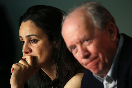 72nd Cannes Film Festival - News conference for the film "Le jeune Ahmed" (Young Ahmed) in competition - Cannes, France, May 21, 2019. Director Luc Dardenne and cast member Myriem Akheddiou attend the news conference. REUTERS/Stephane Mahe