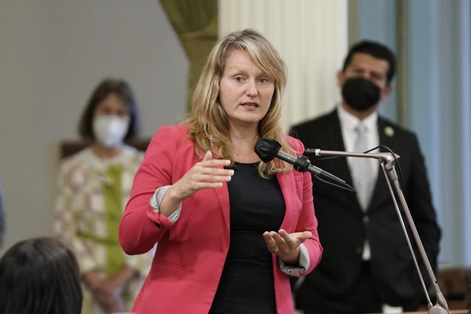 California Assemblymember Buffy Wicks at the Capitol in Sacramento