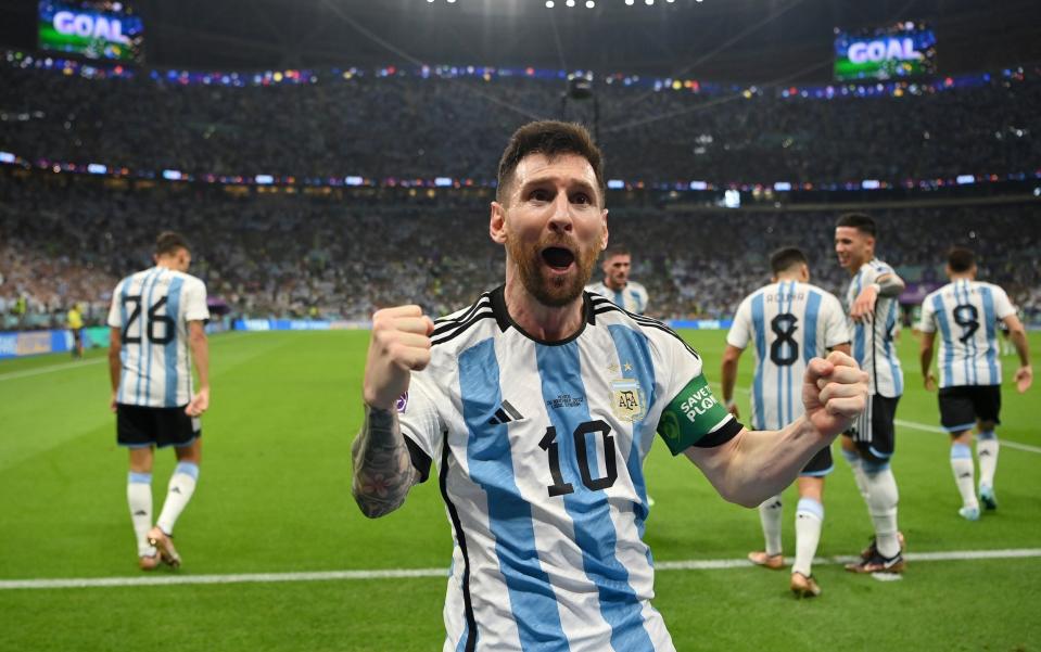 Lionel Messi celebrates - Argentina vs Mexico live: score and latest updates from World Cup 2022 - Dan Mullan/Getty Images