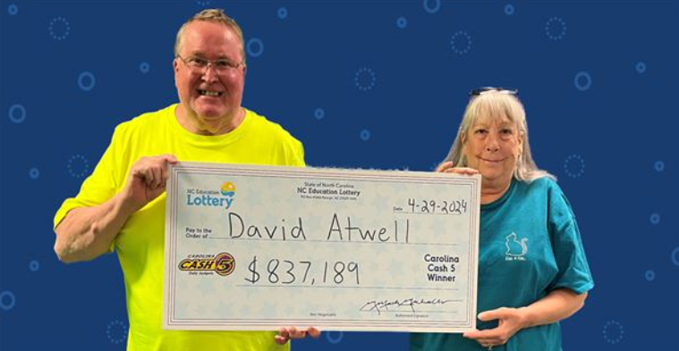 David Atwell won the $837,187 Cash 5 jackpot after his sister said she had a dream that he found gold.
