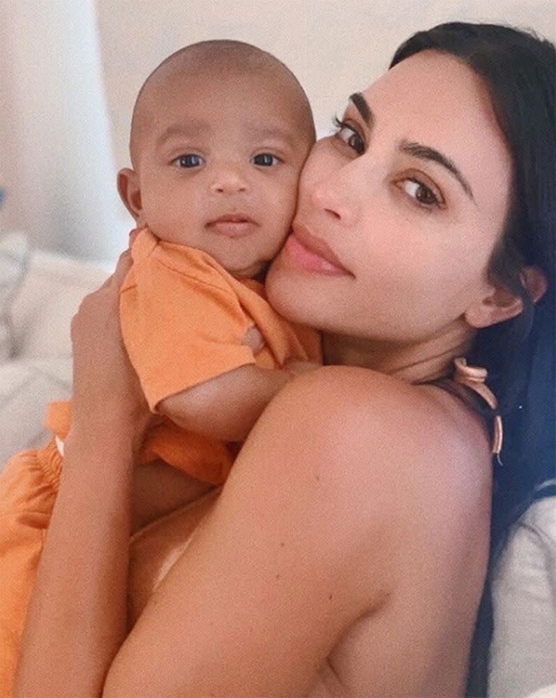Kim Kardashian West and Psalm | Kim Kardashian West/Instagram