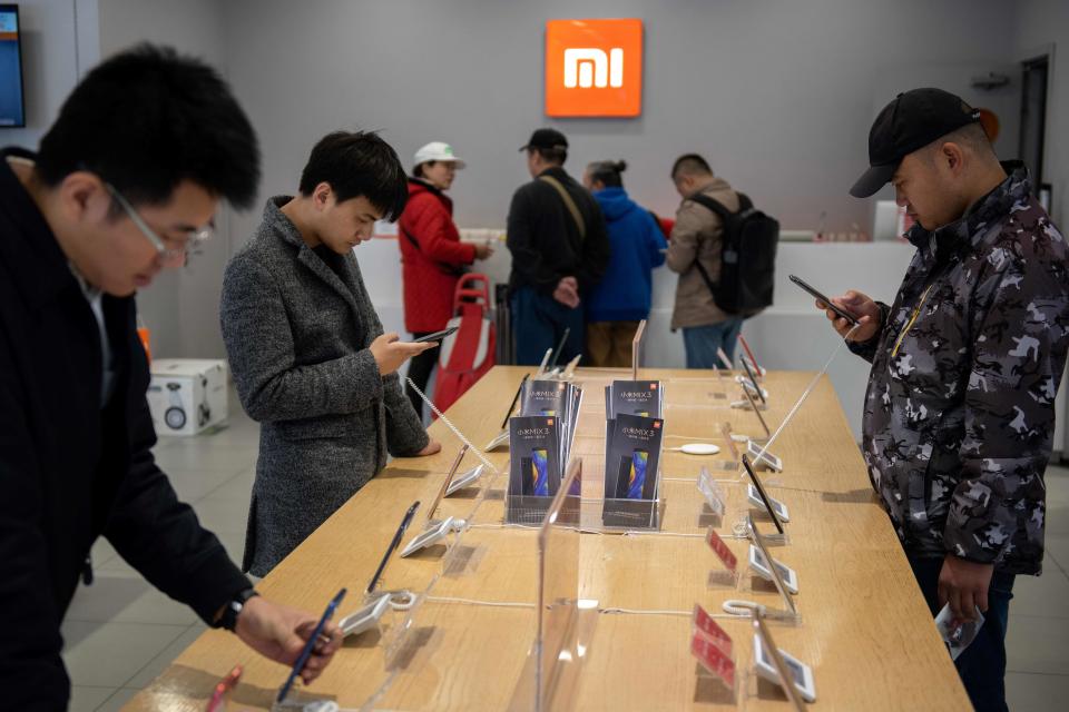 Tienda de Xiaomi en Pekín, China. Foto: Nicolas ASFOURI / AFP/Getty Images