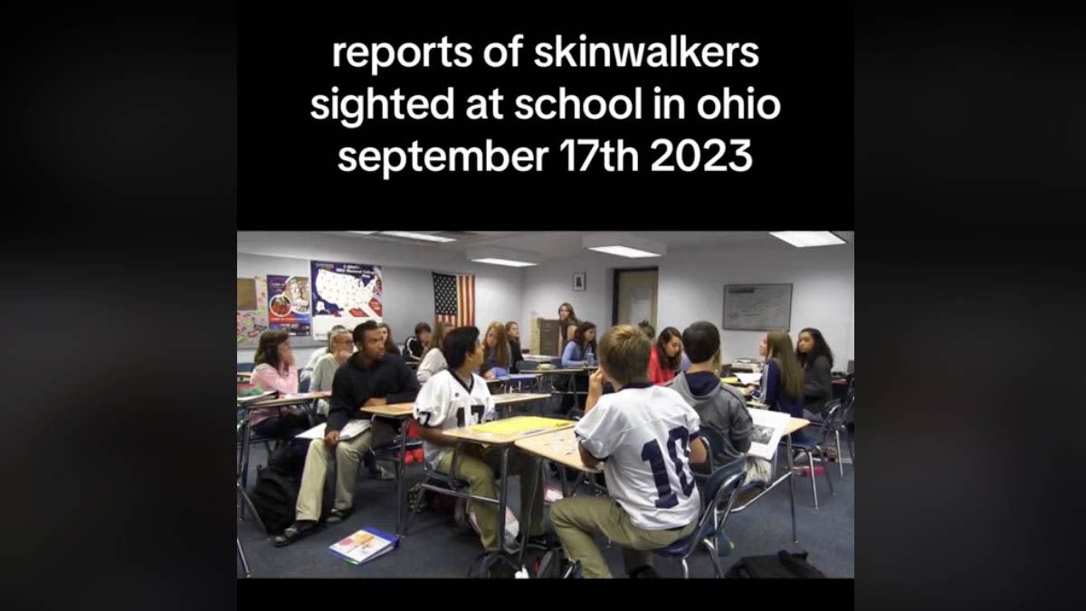 TikTok videos claimed to show reports of skinwalkers in Ohio schools in September 2023. @killerclownstiktok/TikTok