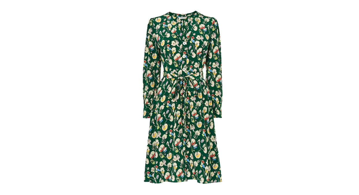 L.K.Bennett Christy Floral Print Silk Dress