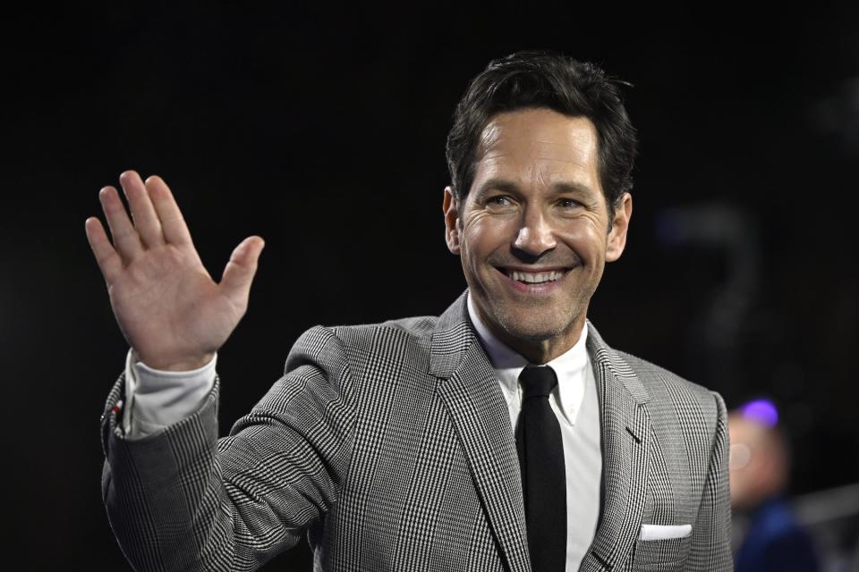 Paul Rudd attends the UK Gala Screening of Marvel's 'Ant-Man and the Wasp: Quantumania' at BFI IMAX Waterloo on February 16, 2023, in London, England. 