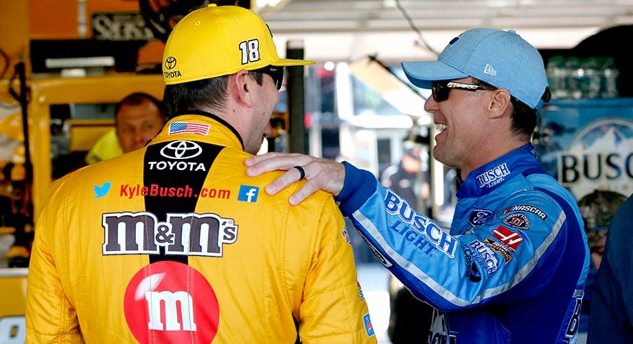 Kyle Busch and Kevin Harvick