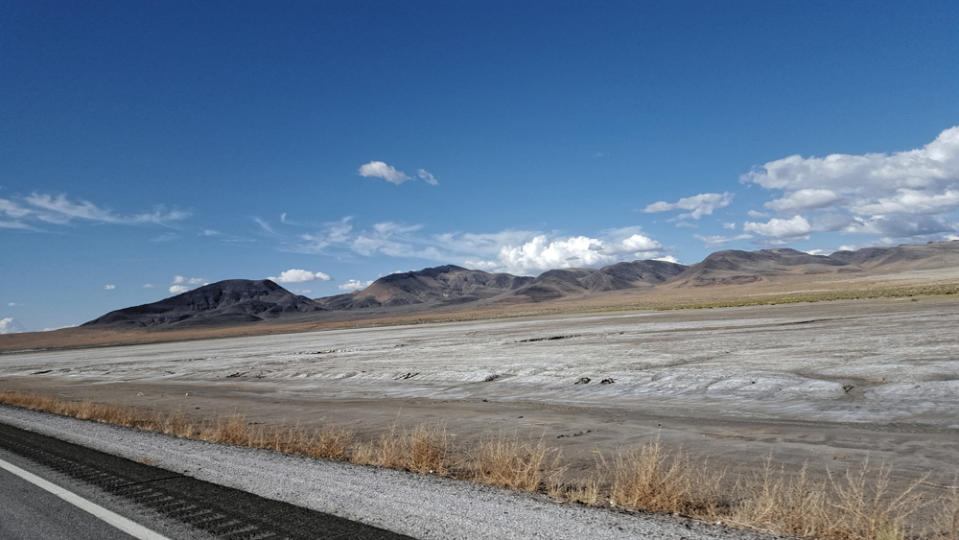 Modern day inhabitants also leave their mark by piling rocks along the sides of road to spell out words or shapes.