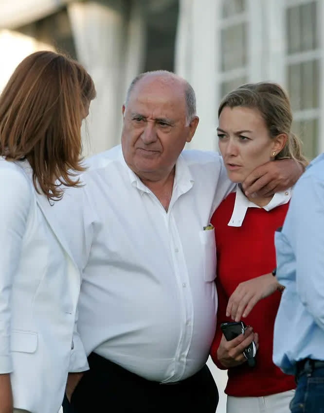 Amancio Ortega con la menor de sus hijas, Marta Ortega