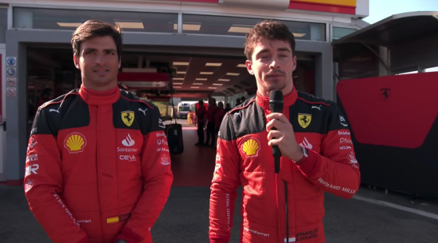 Ferrari car launch 2023: Scuderia unveil SF-23 livery at event in Maranello  with Charles Leclerc and Carlos Sainz driving car