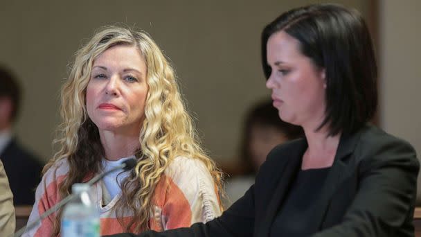 PHOTO: In this March 8, 2020, file photo, Lori Vallow Daybell glances at the camera during her hearing in Rexburg, Idaho. (The Idaho Post-Register via AP, Pool, FILE)