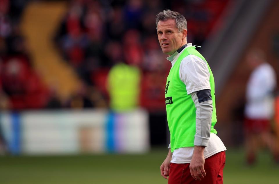 A horse scared Jamie Carragher (Peter Byrne/PA) (PA Archive)