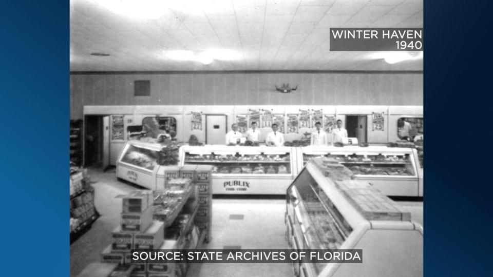 The original Publix location in Winter Haven's bakery offered goods for 20 cents.