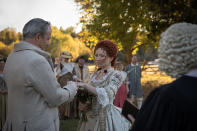 <p>Emily Browning as Essie MacGowan in Starz’s <i>American Gods</i>.<br><br>(Photo: Starz) </p>