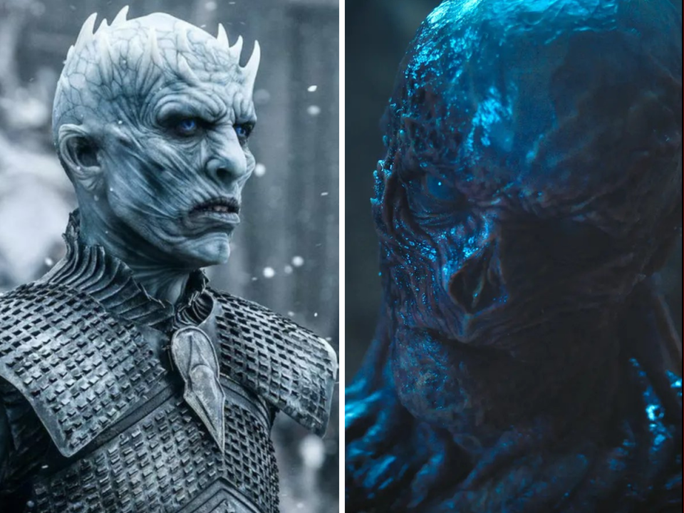 Night King and Vecna (HBO and Netflix)
