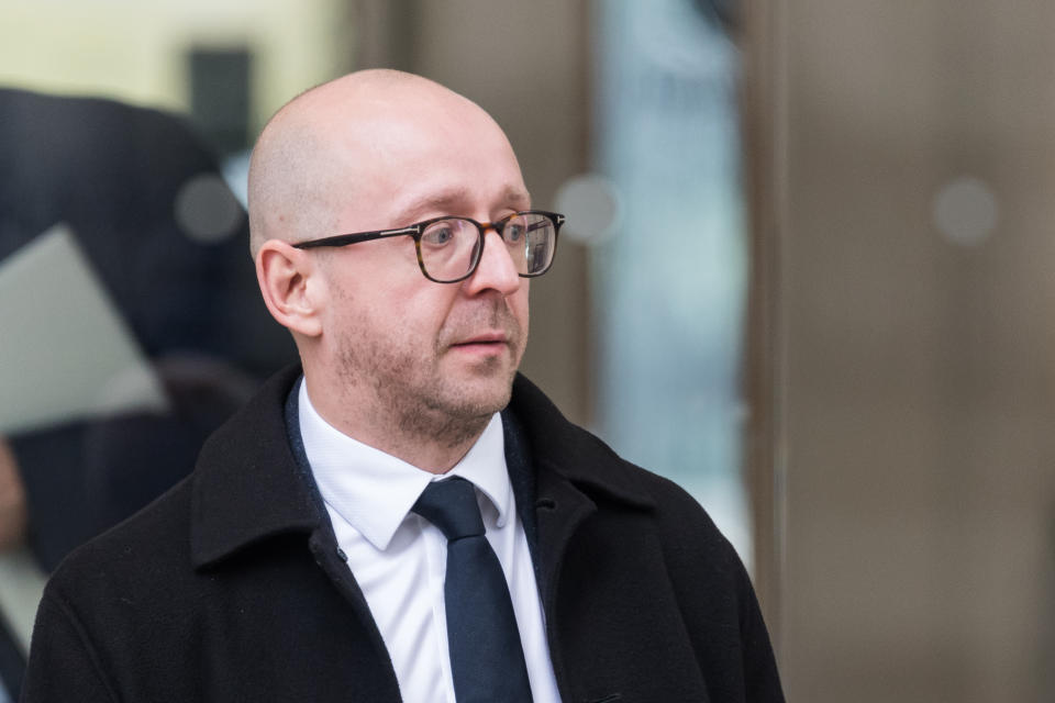 LONDON, UNITED KINGDOM - OCTOBER 31: Lee Cain, former Director of Communications at No. 10, leaves Dorland House after giving evidence to the COVID Inquiry in London, United Kingdom on October 31, 2023. The inquiry, chaired by Baroness Heather Hallett, has been set up to examine the UK's response to and impact of the Covid-19 pandemic with Module 2 focused on core political and administrative decision-making by the Prime Minister and the Cabinet between early January 2020 and February 2022. (Photo by Wiktor Szymanowicz/Anadolu via Getty Images)