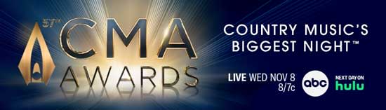 The 57th Annual CMA Awards will air live from Nashville on Nov. 8, 2023.