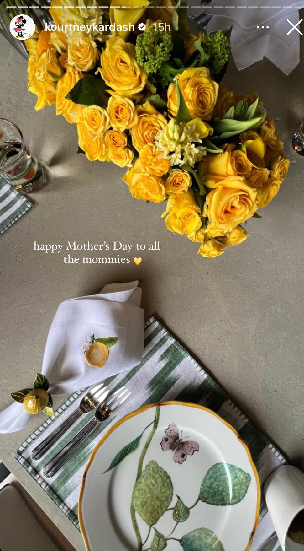 Kourtney  Kardashian Mothers Day Brunch IG